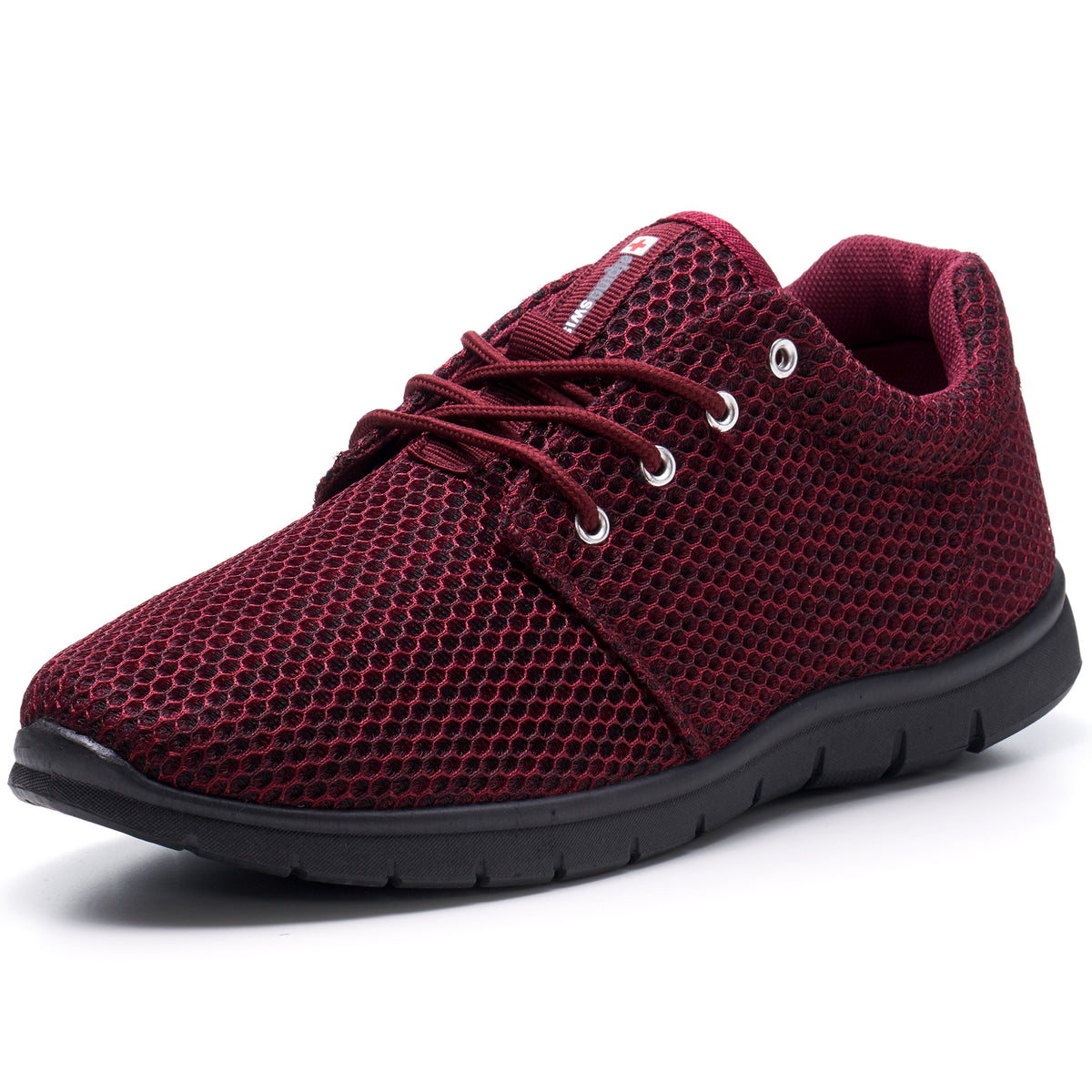 Alpine Swiss Kilian Men's Walking Shoes – Burgundy