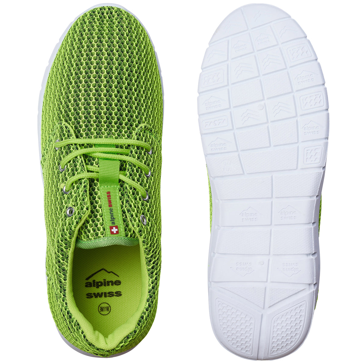 Alpine Swiss Kilian Men's Walking Shoes – Lime