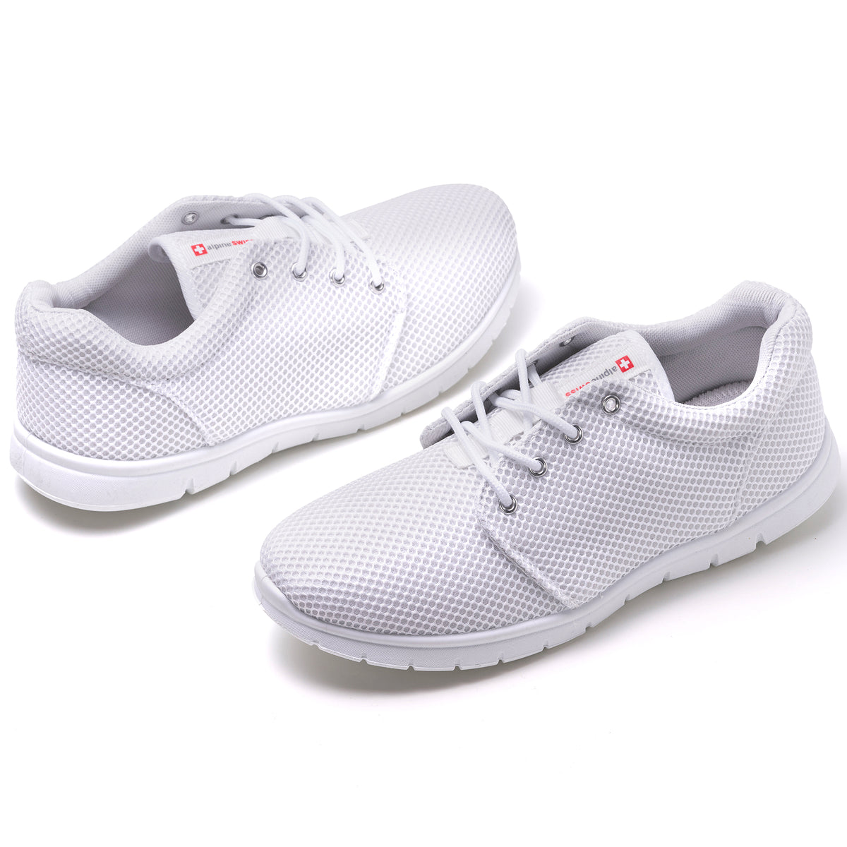 Alpine Swiss Kilian Men's Walking Shoes – White