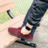 Alpine Swiss Kilian Men's Walking Shoes – Burgundy