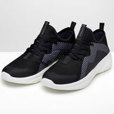 Alpine Swiss Kyle Mens Fashion Sneakers Lightweight Casual Athletic Tennis Shoes – Black