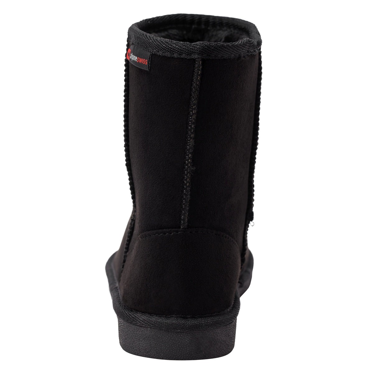 Alpine Swiss Laura Women's Short Winter Boots – Black