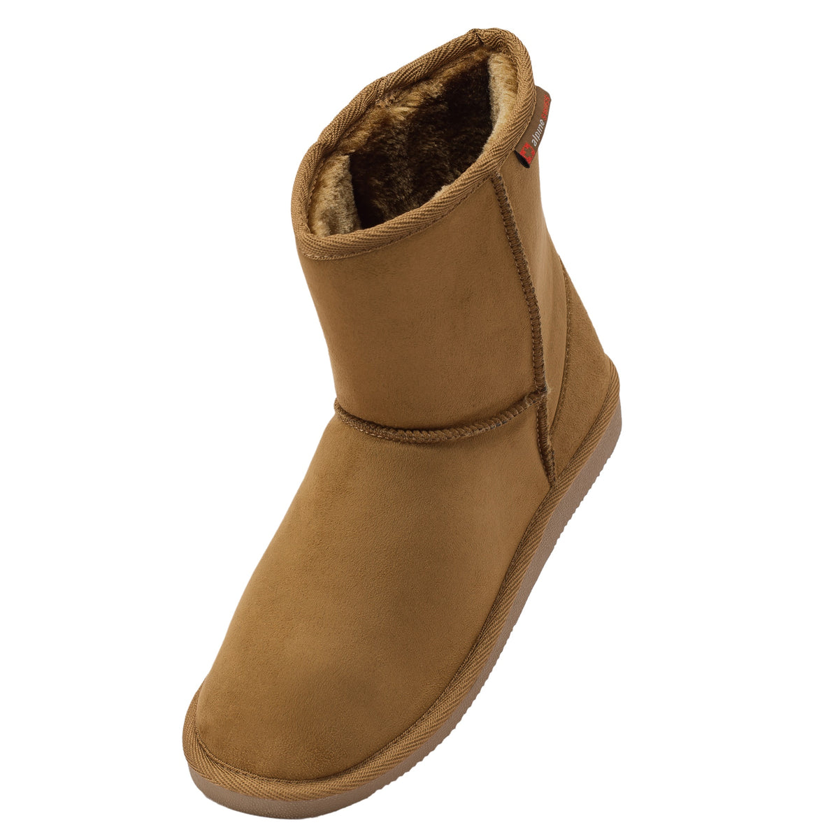 Alpine Swiss Laura Women's Short Winter Boots – Chestnut