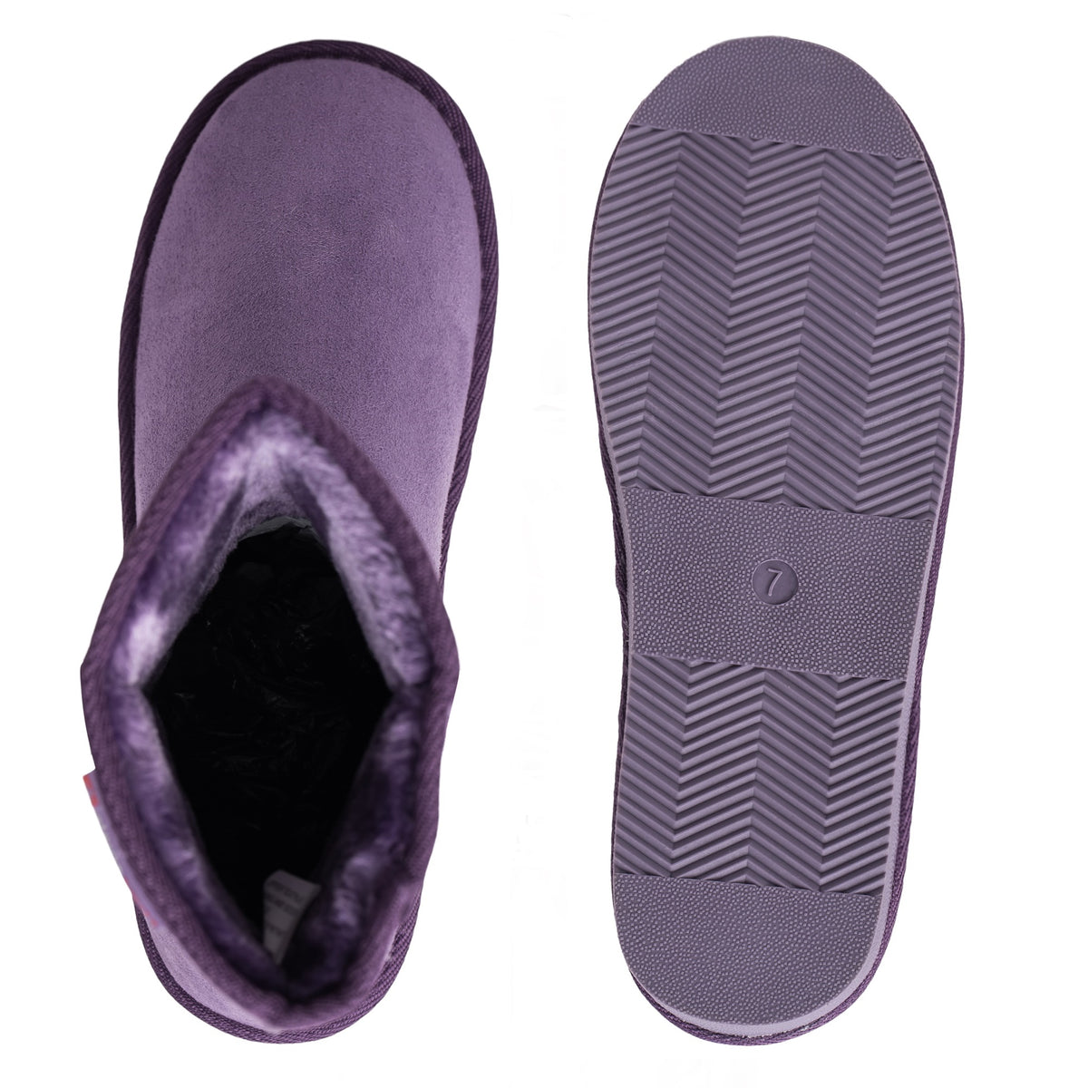 Alpine Swiss Laura Women's Short Winter Boots – Purple