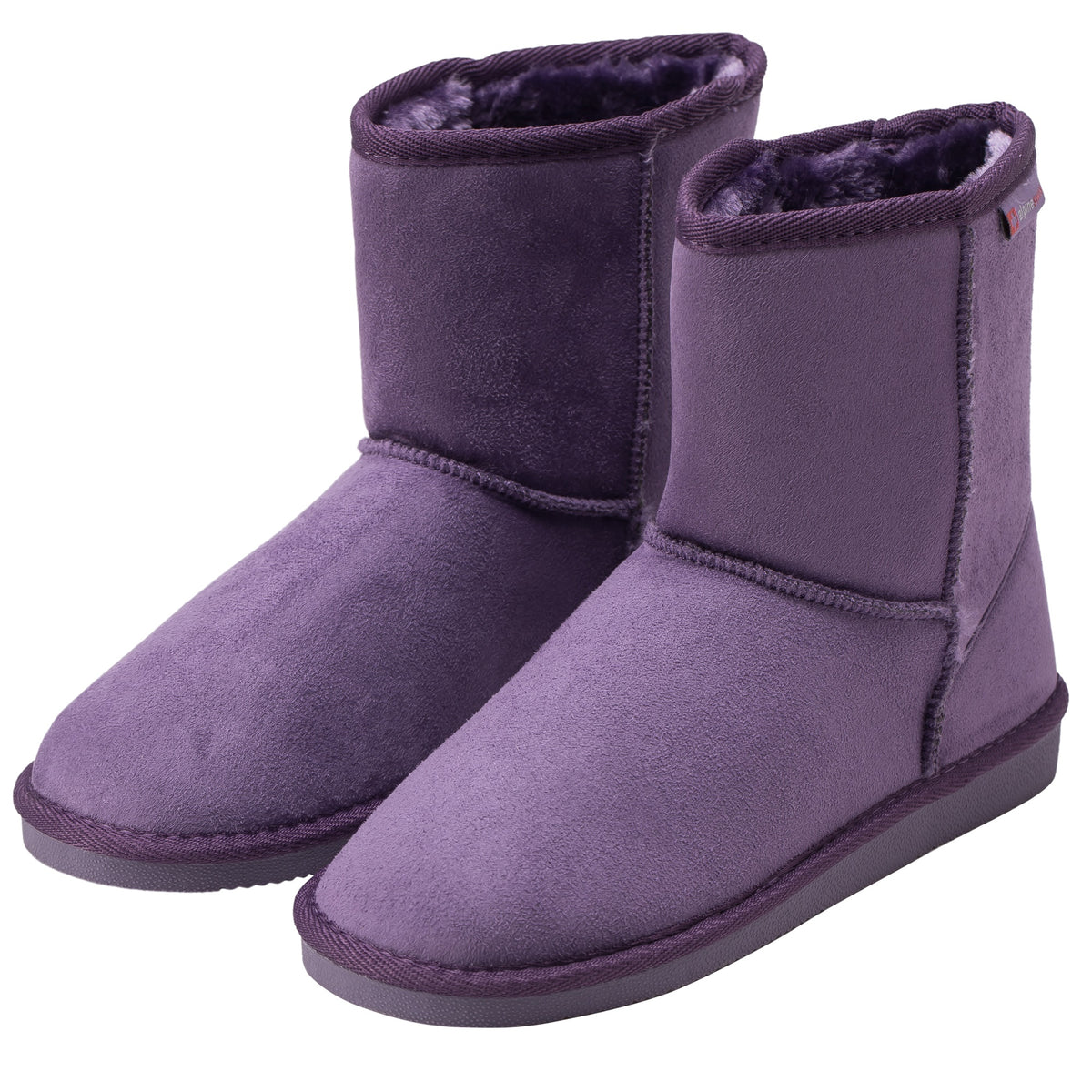Alpine Swiss Laura Women's Short Winter Boots – Purple
