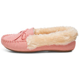 Alpine Swiss Leah Women’s Moccasin Slippers – Pink
