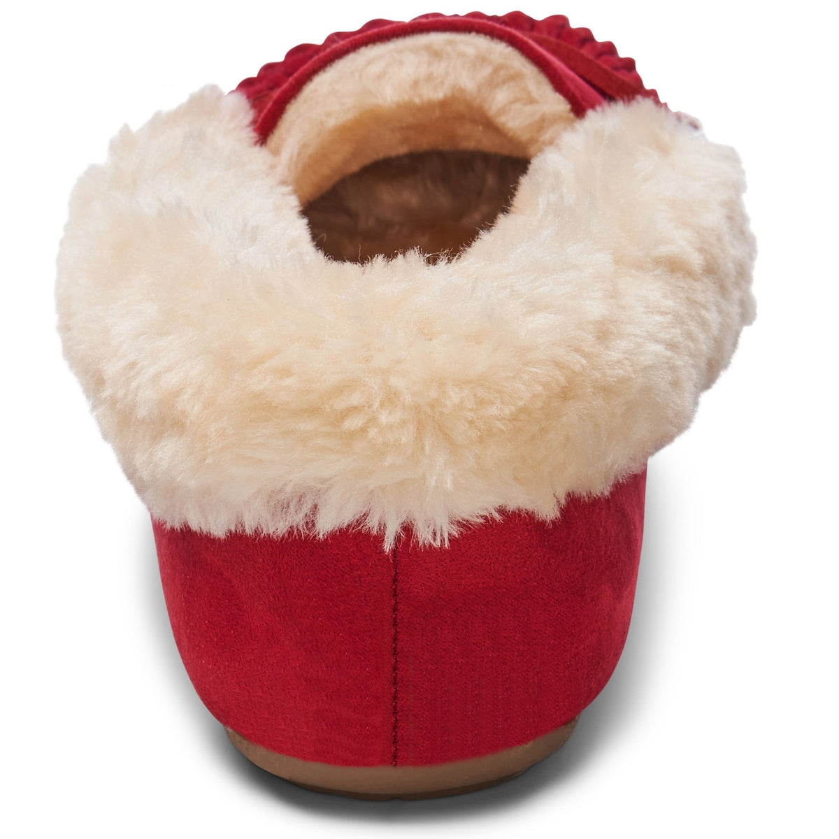 Alpine Swiss Leah Women’s Moccasin Slippers – Red