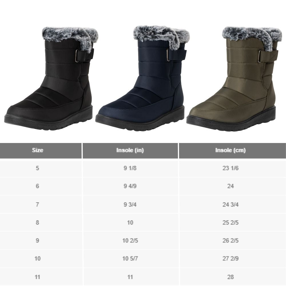 Alpine Swiss Lexie Women’s Snow Boots – Olive