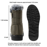 Alpine Swiss Lexie Women’s Snow Boots – Olive