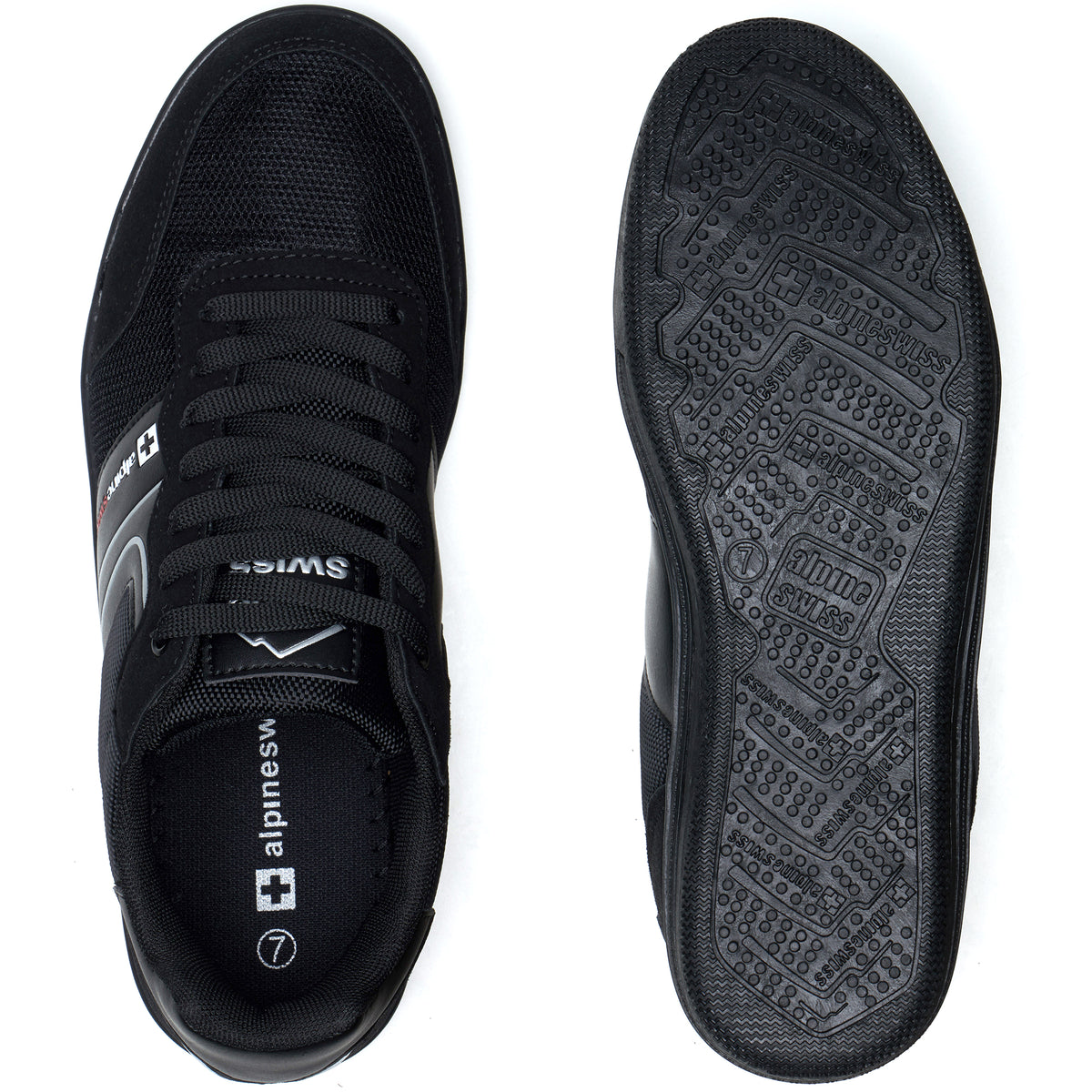 Alpine Swiss Liam Men’s Casual Shoes – Black