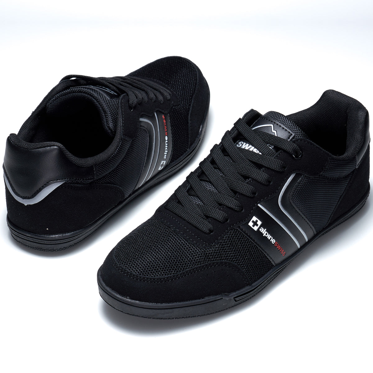 Alpine Swiss Liam Men’s Casual Shoes – Black