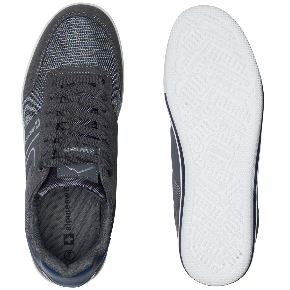 Alpine Swiss Liam Men’s Casual Shoes – Gray