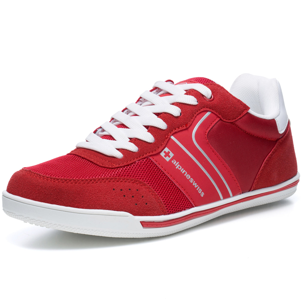 Alpine Swiss Liam Men’s Casual Shoes – Red