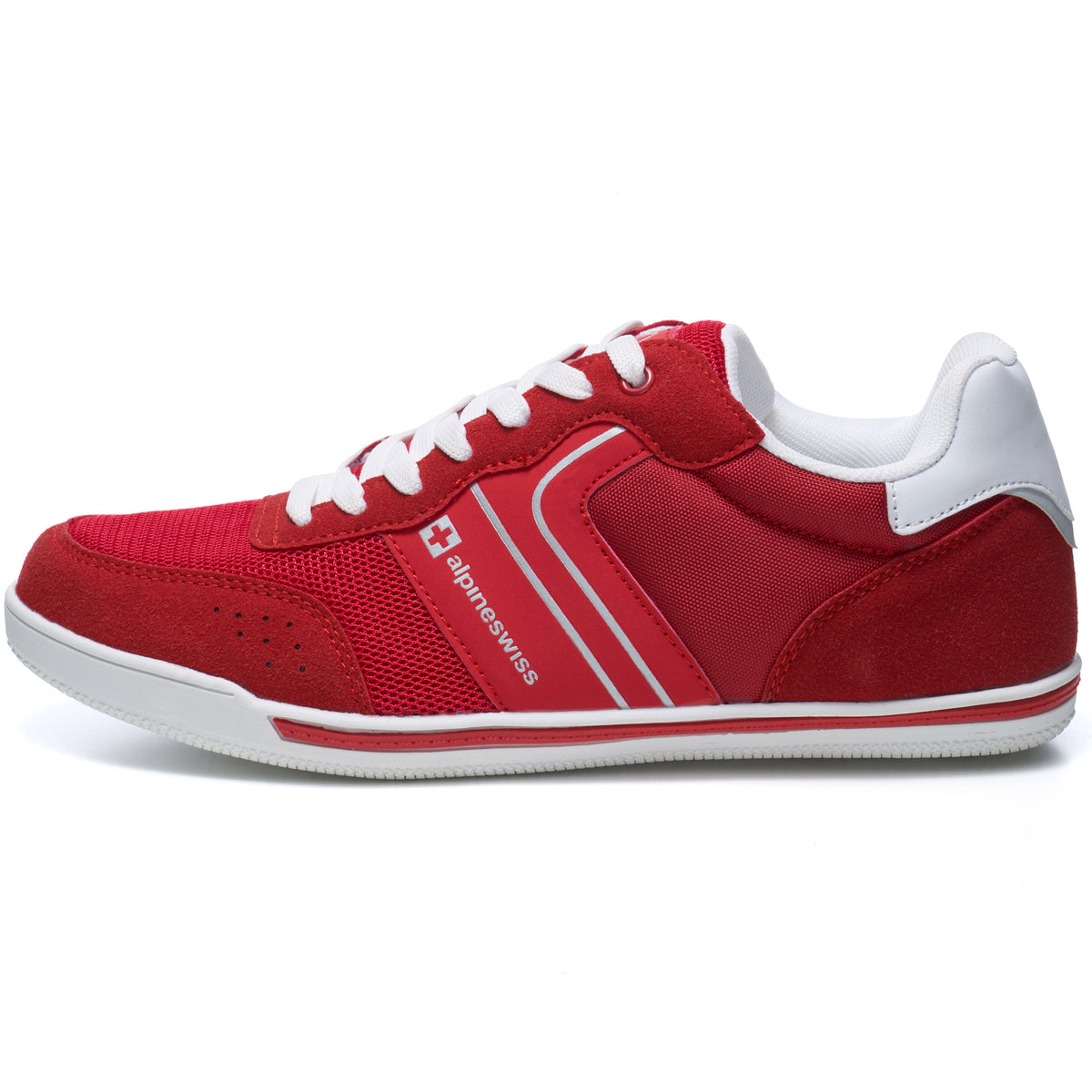 Alpine Swiss Liam Men’s Casual Shoes – Red