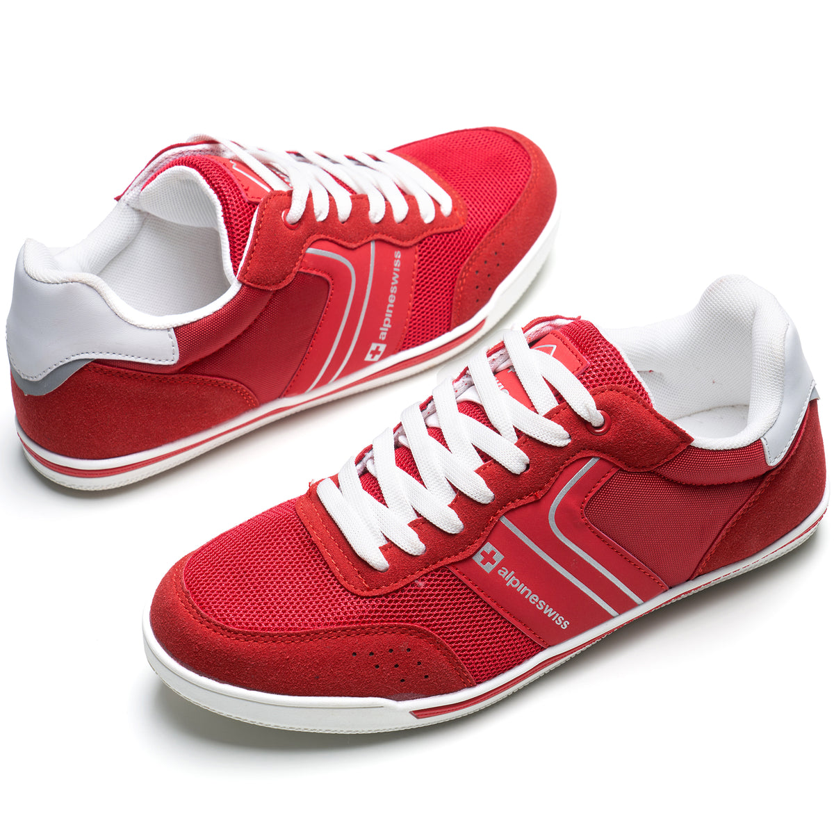 Alpine Swiss Liam Men’s Casual Shoes – Red