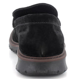 Alpine Swiss Mateo Mens Suede Penny Loafers Italian Dress Casual Slip On Shoes – Black