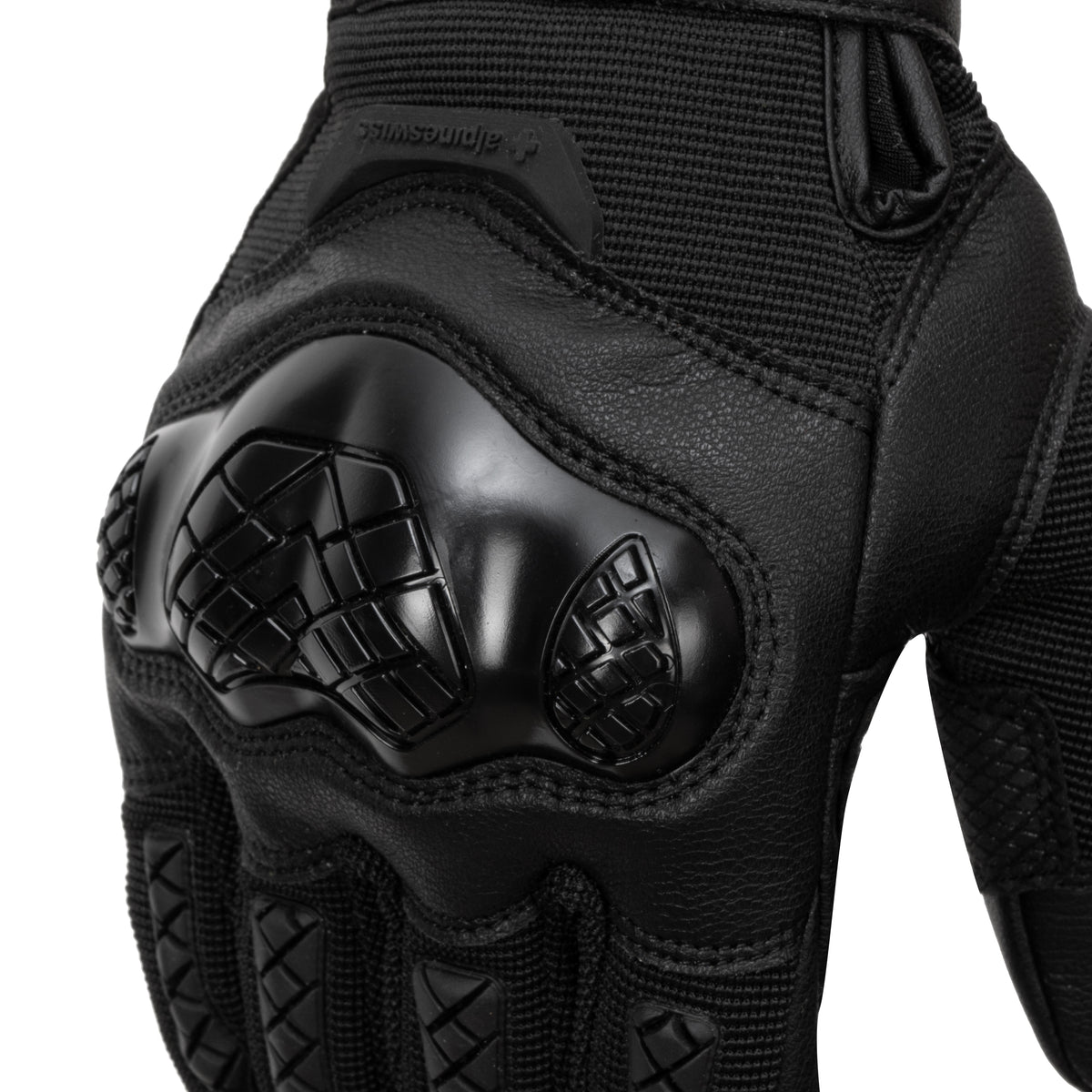 Alpine Swiss Men's Motorcycle Gloves Protective Outdoor Gloves with Reinforced – Black