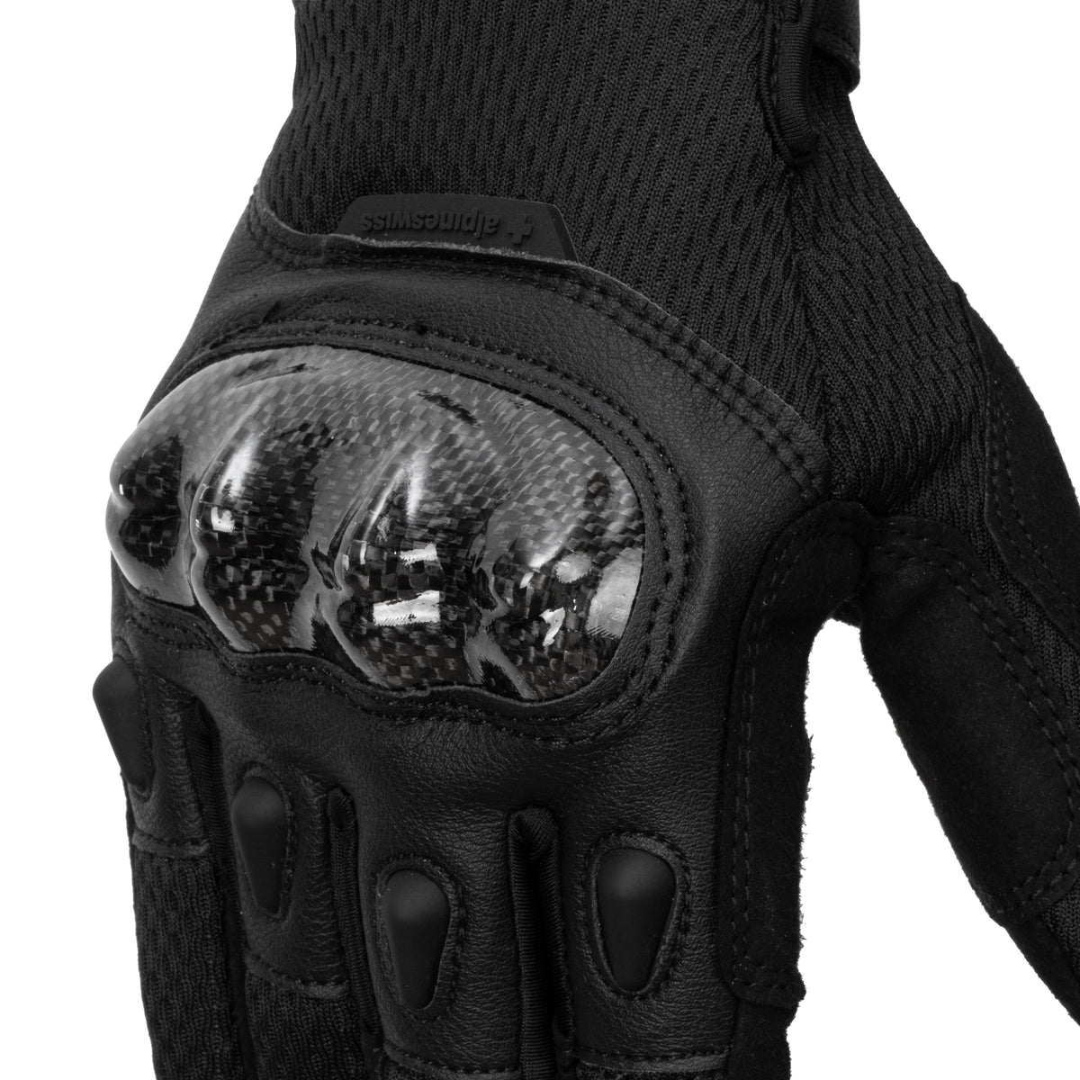 Alpine Swiss Mens Motorcycle Riding Gloves Touchscreen Outdoor Gloves with – Black