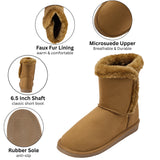 Alpine Swiss Mindy Women’s Winter Boots – Chestnut