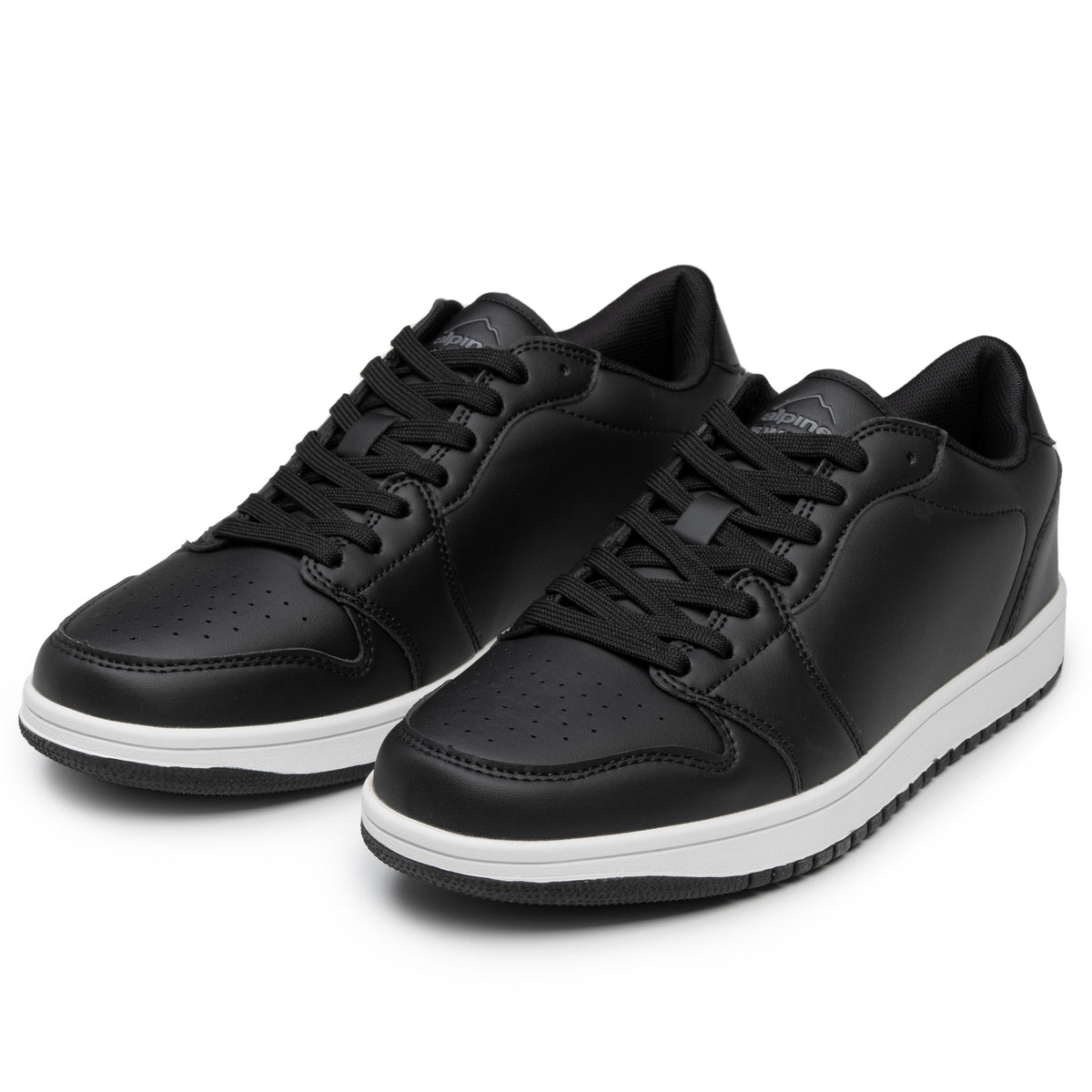 Alpine Swiss Nate Mens Fashion Sneakers Casual Low Top Comfortable Tennis Shoes – Black