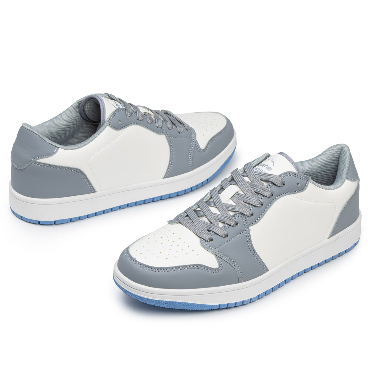 Alpine Swiss Nate Mens Fashion Sneakers Casual Low Top Comfortable Tennis Shoes – White
