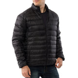 Alpine Swiss Niko Men’s Puffer Jacket Warm Down Alternative Insulated Coat – Black