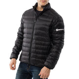 Alpine Swiss Niko Men’s Puffer Jacket Warm Down Alternative Insulated Coat – Black