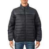 Alpine Swiss Niko Men’s Puffer Jacket Warm Down Alternative Insulated Coat – Black Gray