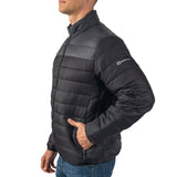 Alpine Swiss Niko Men’s Puffer Jacket Warm Down Alternative Insulated Coat – Black Gray