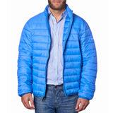 Alpine Swiss Niko Men’s Puffer Jacket Warm Down Alternative Insulated Coat – Blue