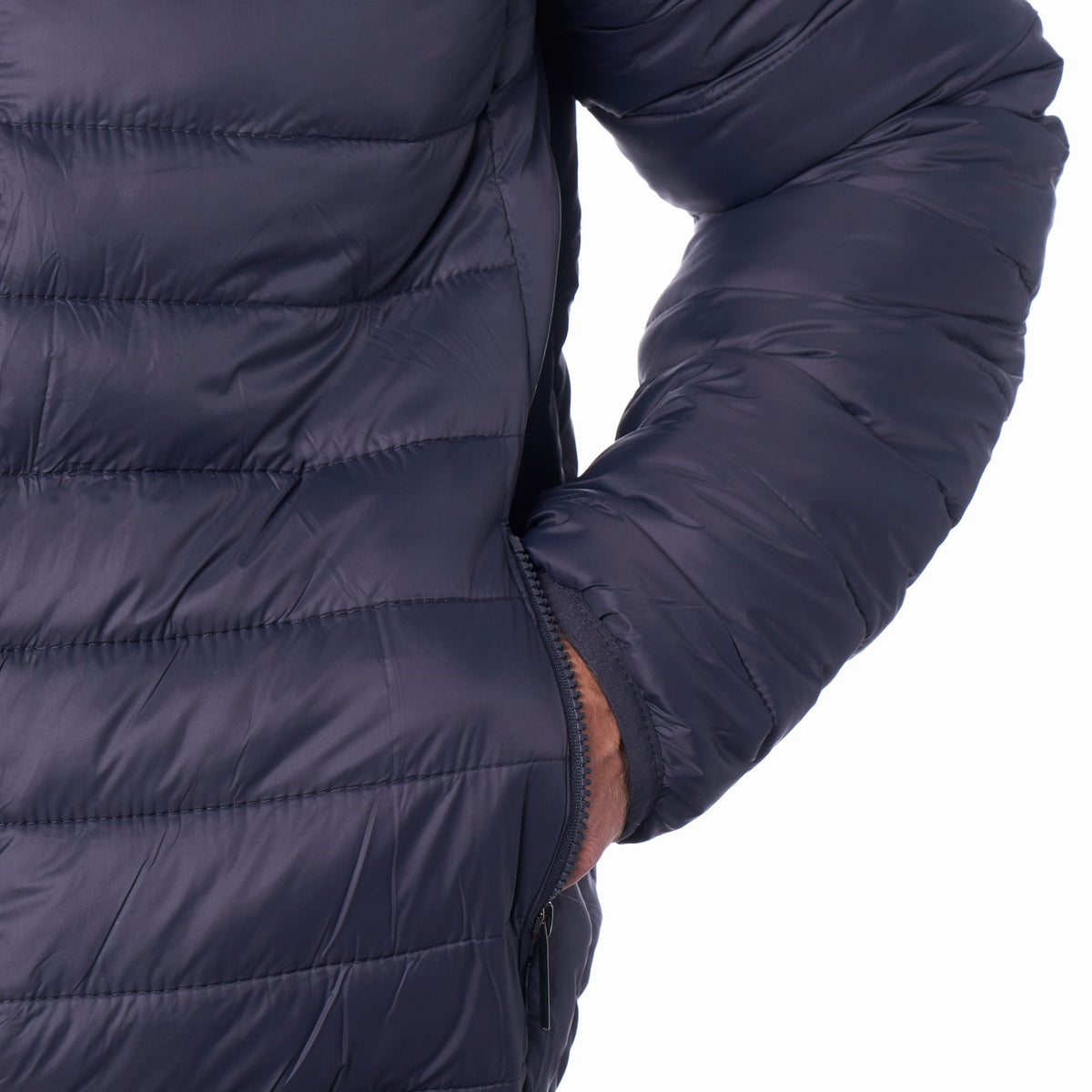 Alpine Swiss Niko Men’s Puffer Jacket Warm Down Alternative Insulated Coat – Navy