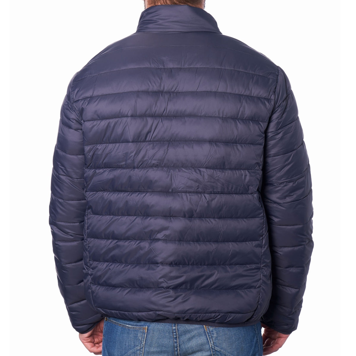 Alpine Swiss Niko Men’s Puffer Jacket Warm Down Alternative Insulated Coat – Navy