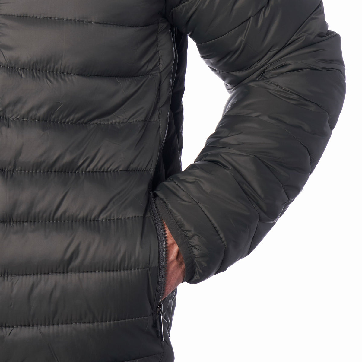 Alpine Swiss Niko Men’s Puffer Jacket Warm Down Alternative Insulated Coat – Green
