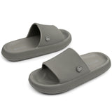 Alpine Swiss Omar Mens Slides Pillow Slippers Ultra Cushioned Cloud Slide Sandal – Olive