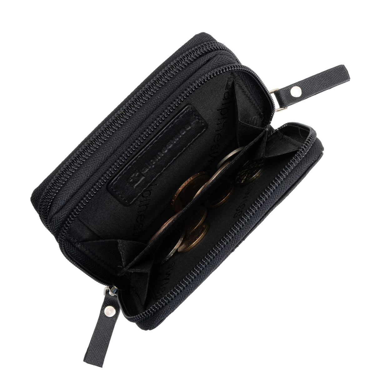 Alpine Swiss Womens Accordion Organizer Wallet Leather Credit Card Case ID – Black