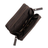 Alpine Swiss Womens Accordion Organizer Wallet Leather Credit Card Case ID – Brown