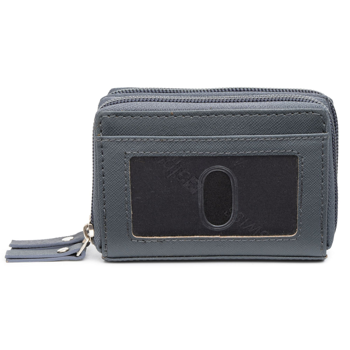 Alpine Swiss Womens Accordion Organizer Wallet Leather Credit Card Case ID – Gray