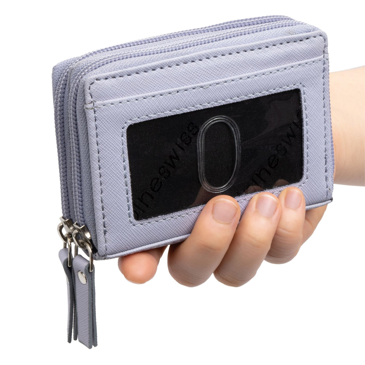 Alpine Swiss Womens Accordion Organizer Wallet Leather Credit Card Case ID – Lilac