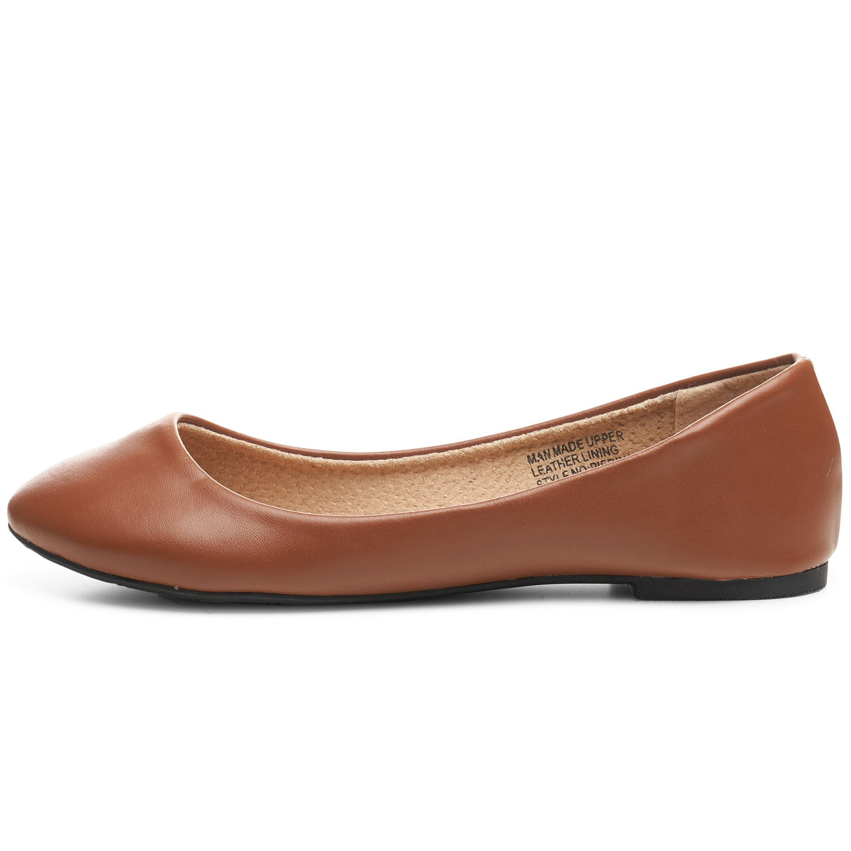Alpine Swiss Pierina Womens Classic Round Toe Ballet Flats Work Slip On Shoes – Brown