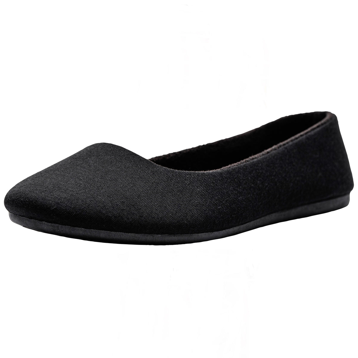 Alpine Swiss Pierina Womens Classic Round Toe Ballet Flats Work Slip On Shoes – Jersey Black
