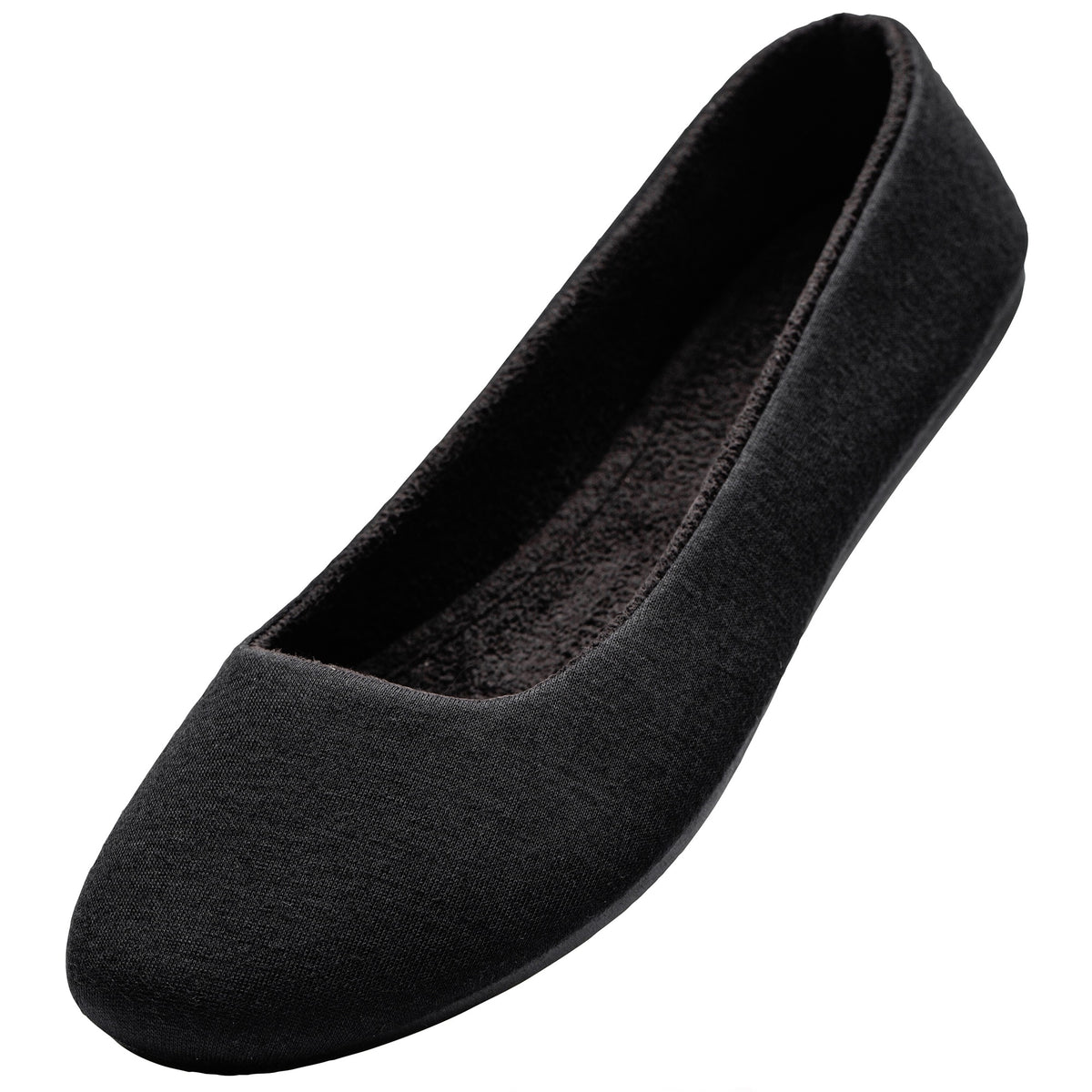 Alpine Swiss Pierina Womens Classic Round Toe Ballet Flats Work Slip On Shoes – Jersey Black