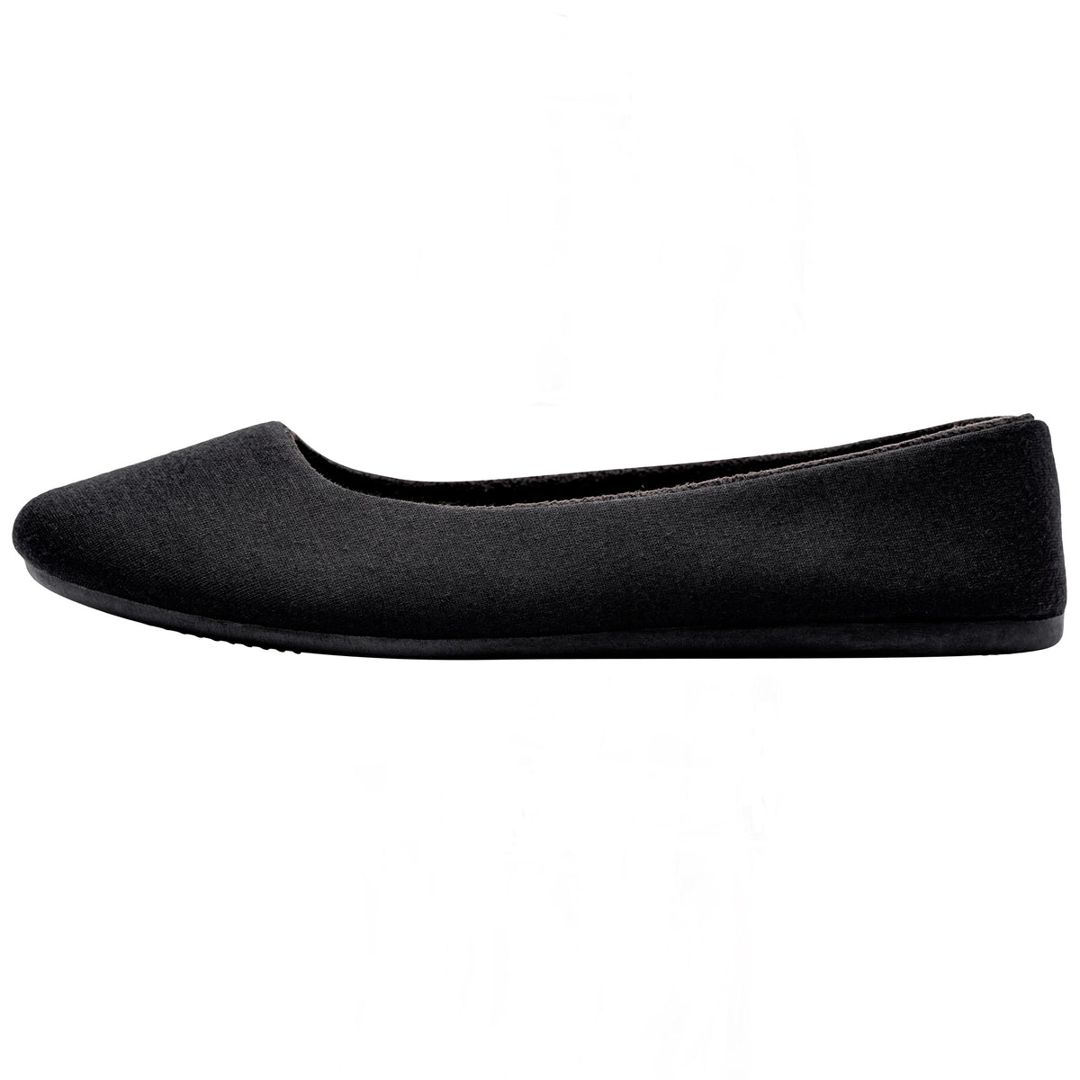 Alpine Swiss Pierina Womens Classic Round Toe Ballet Flats Work Slip On Shoes – Jersey Black