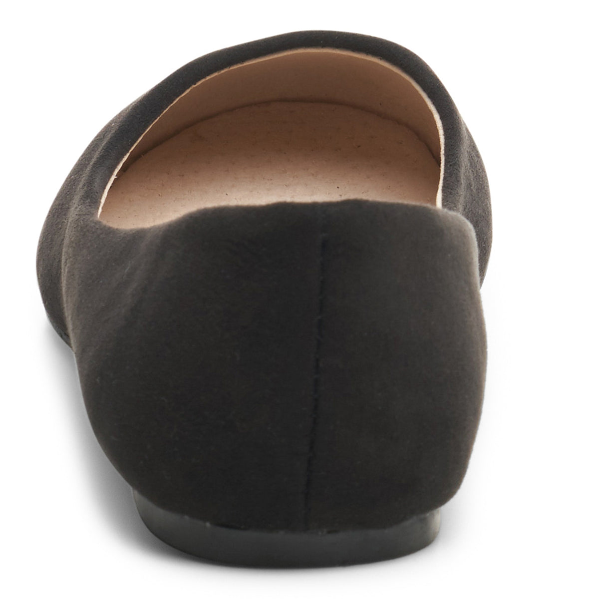 Alpine Swiss Pierina Womens Classic Round Toe Ballet Flats Work Slip On Shoes – Black Micro-Suede