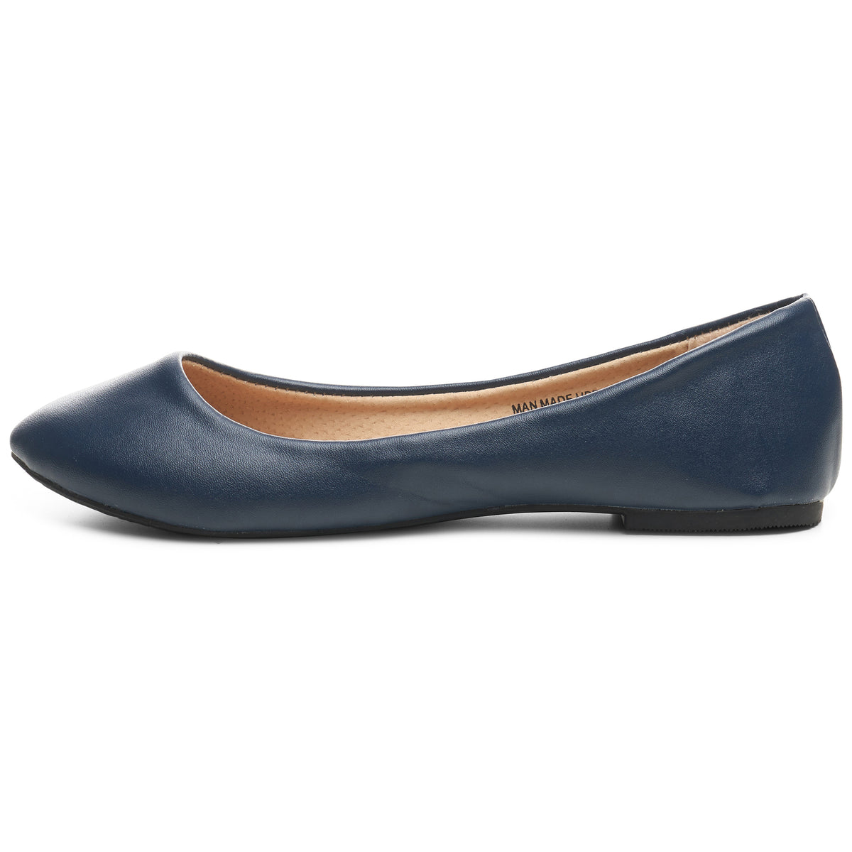 Alpine Swiss Pierina Womens Classic Round Toe Ballet Flats Work Slip On Shoes – Navy