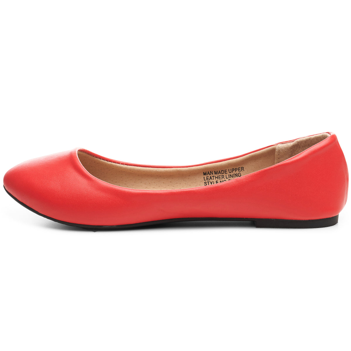 Alpine Swiss Pierina Womens Classic Round Toe Ballet Flats Work Slip On Shoes – Red