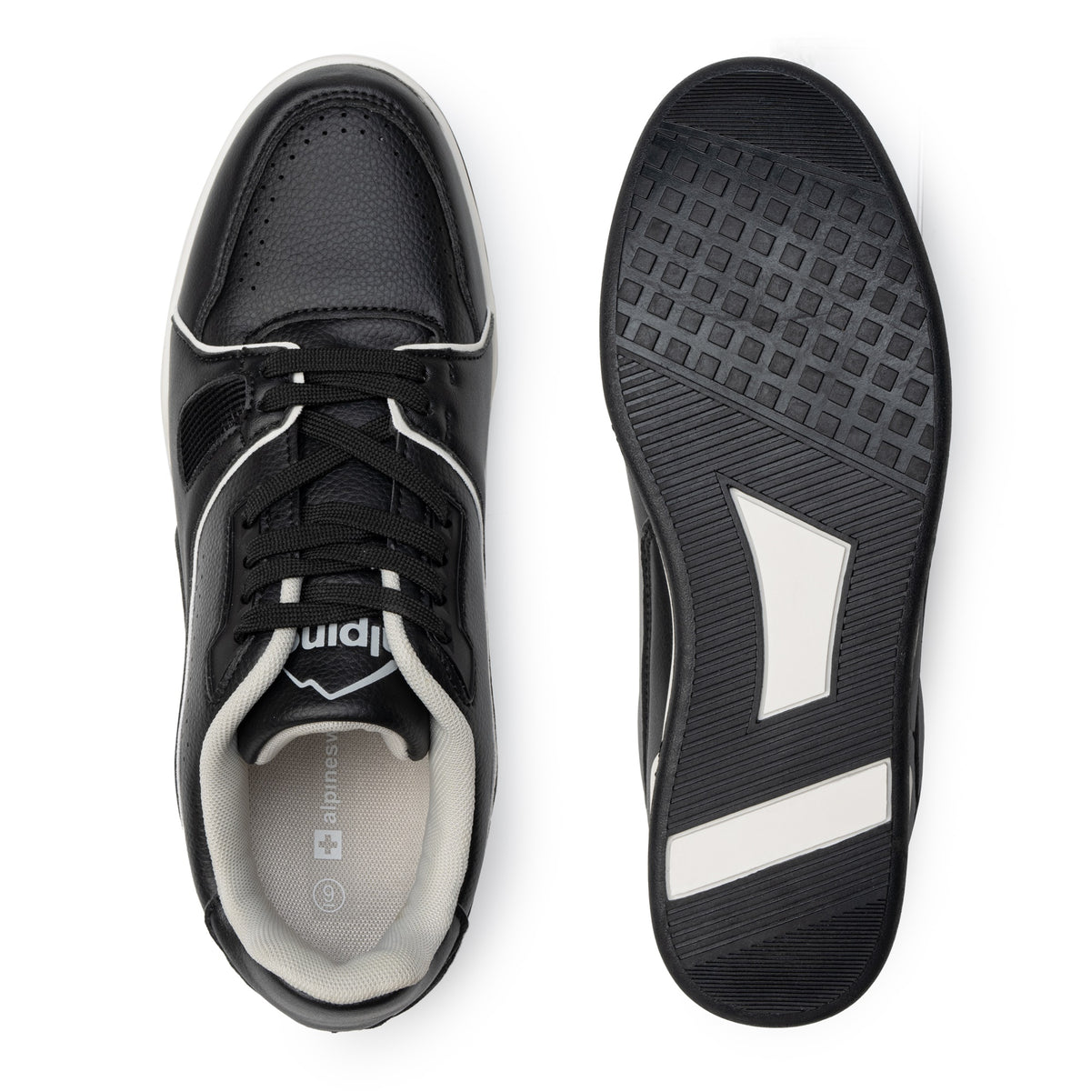 Alpine Swiss Remy Mens Fashion Sneakers Low Top Casual Comfortable Tennis Shoes – Black