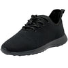 Alpine Swiss Mens Knit Fashion Sneakers Lightweight Athletic Walking Tennis Shoes – Black
