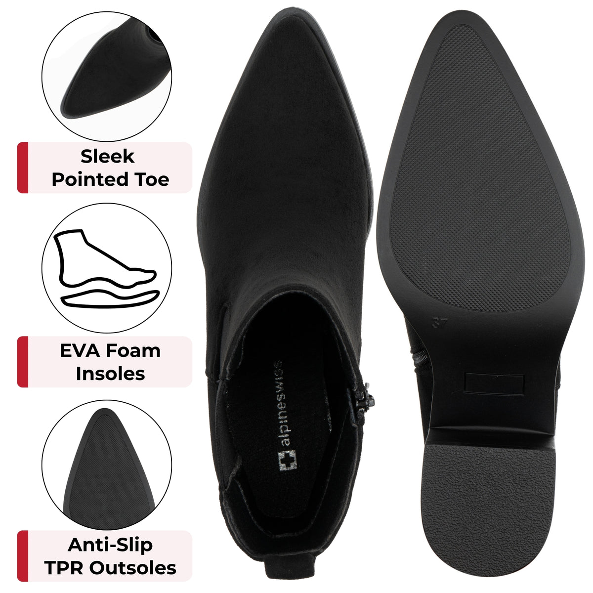 Rita ankle boot features