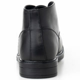 Alpine Swiss Mens Ankle Boots Dressy Casual Leather Lined Dress Shoes Lace up – Black