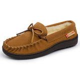 Alpine Swiss Sabine Womens Moccasin Slippers Genuine Suede House Shoe Memory Foam – Chestnut